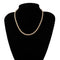 Simple single-layer design twist chain necklace Dorado