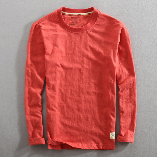 Camiseta de Cuello Redondo en Algodón Slub - Image 4