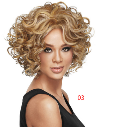 Juego de Peluca Rizada Corta para Mujer - Image 7