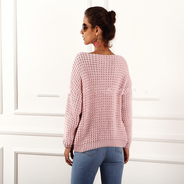 Suéter Elegante para Mujer Otoño Invierno Estilo Europeo