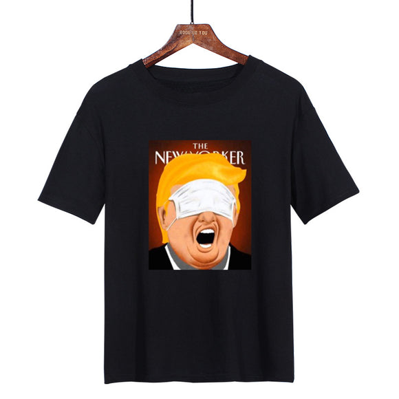 Camiseta Estampada de Cuello Redondo Unisex