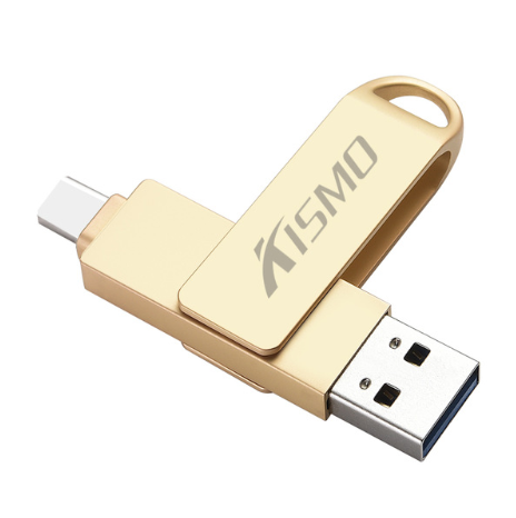 Unidad Flash USB Dual de Metal Compatible con Apple