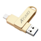 Unidad Flash USB Dual de Metal Compatible con Apple