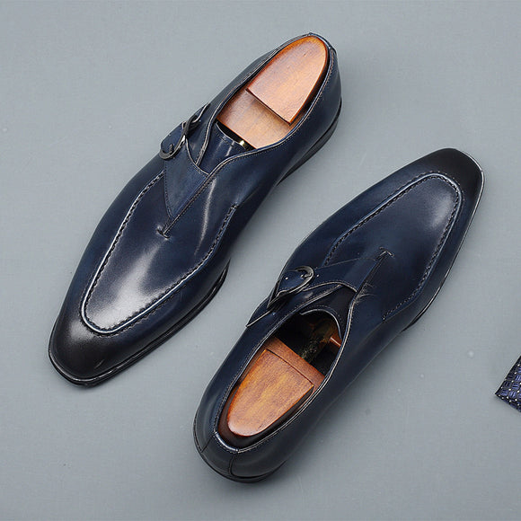 Zapatos de Cuero Puntiagudos para Hombre