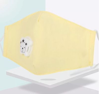 Mascarilla Infantil de Algodón con Válvula PM2.5 para Primavera y Otoño - Image 12