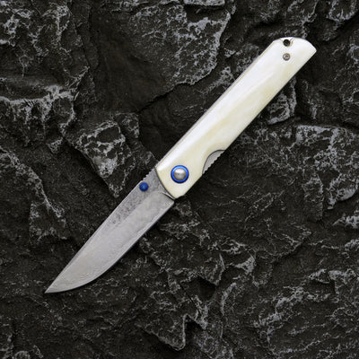 Cuchillo Plegable de Acero Damasco Premium - Portátil y Resistente - Image 4