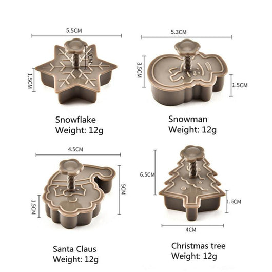 Juego de 4 Cortadores de Galletas Navideñas - Image 3