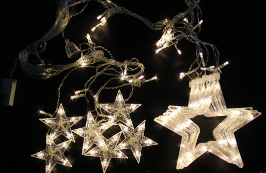 Cortina de Luces LED Pentagram para Decoración de Festivales