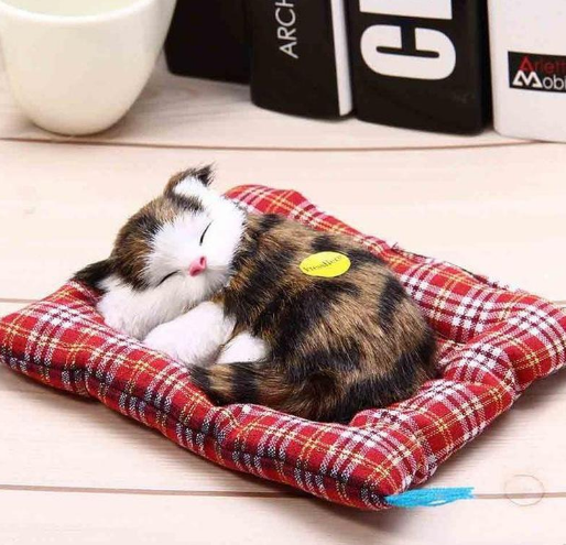 Muñeco Gato Durmiente con Sonido Maullido - Image 3