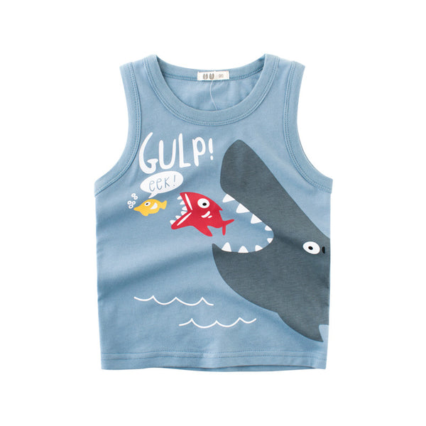 Musculosa Infantil Estampado Cartoon para Niño