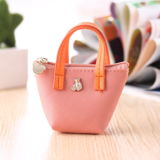 Billetera de Cuero Cero Coreana Colores Pastel - Bolso Minimalista Adorable - Image 2
