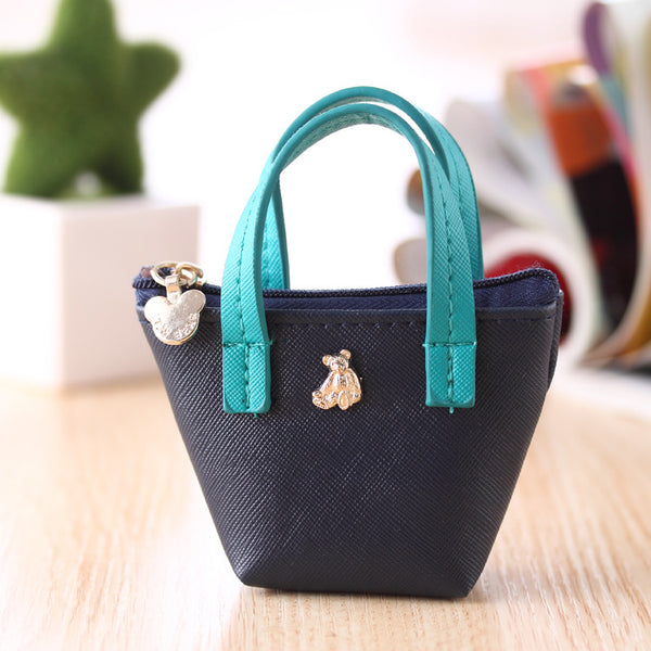 Billetera de Cuero Cero Coreana Colores Pastel - Bolso Minimalista Adorable - Image 6