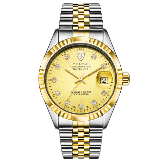Reloj Automático Detective Explosion para Hombre - Elegancia Empresarial Resistente al Agua