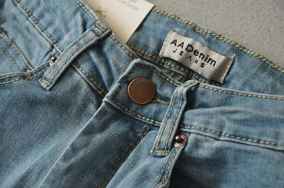 Pantalones Vaqueros Elásticos Cintura Alta Slim Fit - Image 2