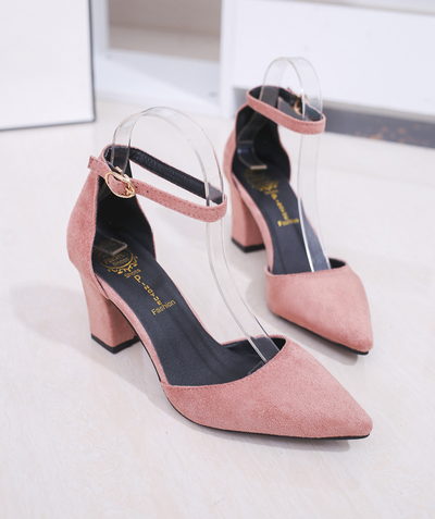 Sandalias de Tacón Alto Punta Afilada con Hebilla - Estilo Europeo Verano - Image 9