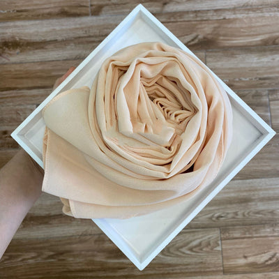 Pañuelo Hijab de Gasa Perlada Liso para Mujer - Image 70