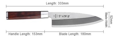 Cuchillo Profesional Hezhen 180mm para Filetear Pescado - Image 12