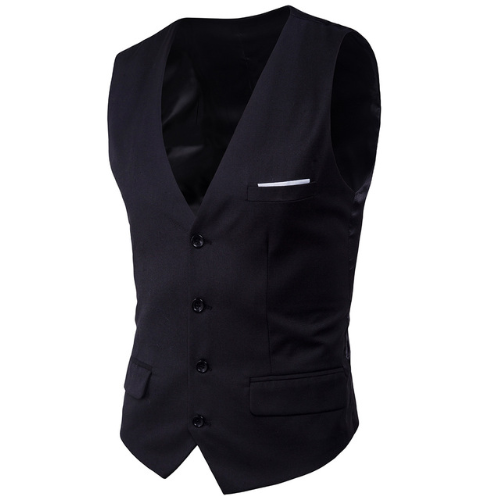 Chaleco Formal Slim Fit para Hombre - Talla Grande sin Mangas