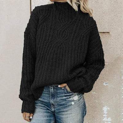 Suéter de Cuello Alto con Detalle Retorcido para Mujer - Image 3