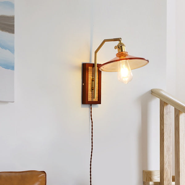 Aplique de Pared Estilo Vintage con Interruptor Integrado - Sin Instalación