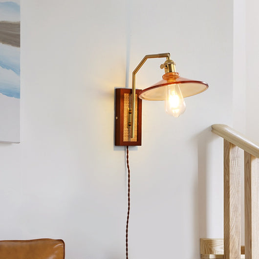 Aplique de Pared Estilo Vintage con Interruptor Integrado - Sin Instalación