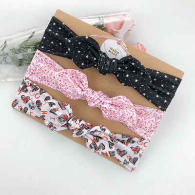Set de 3 Diademas Infantiles con Moños Estampados - Image 24