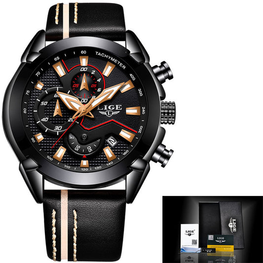 Reloj Inteligente Multifunción con Luz Nocturna para Hombre