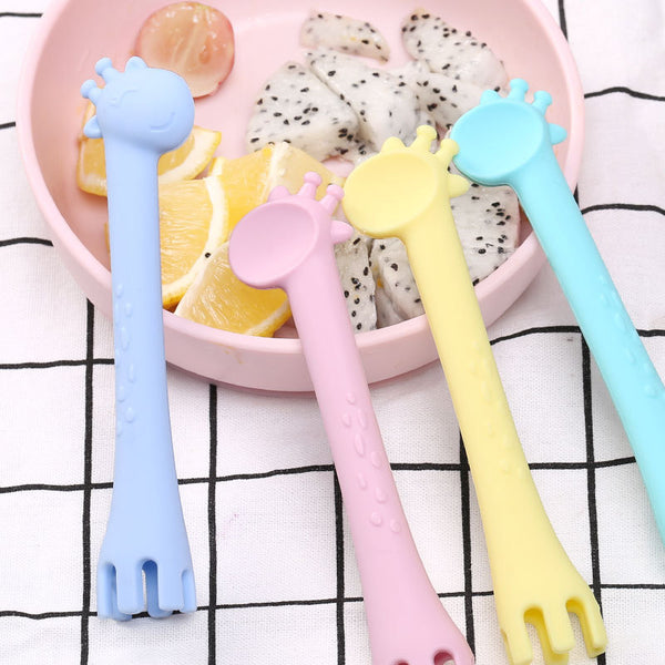 Cuchara de Silicona Suave para Bebé con Diseño Divertido