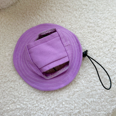 Gorro Bucket Protector Solar para Mascotas - Diseño de Orejas Descubiertas - Image 9