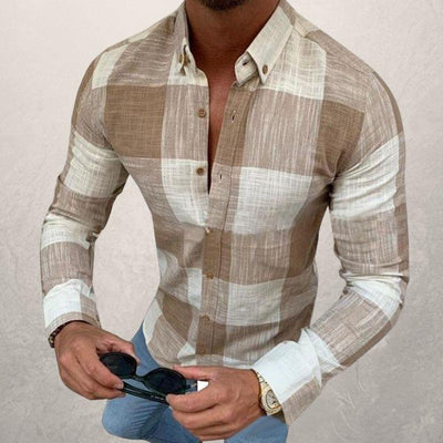 Camisa Casual de Manga Larga con Botones para Hombre - Image 5