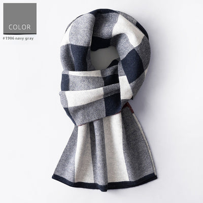 Bufanda Cuadros para Hombre Reversible - Abrigo Invierno Doble Cara - Image 8