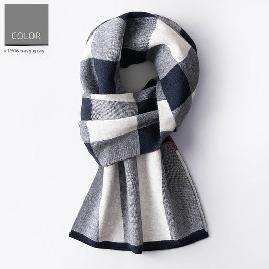 Bufanda Cuadros para Hombre Reversible - Abrigo Invierno Doble Cara - Image 8