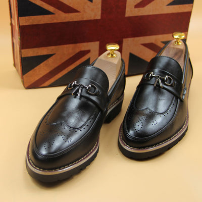 Zapatos de Cuero Británicos para Hombre - Suela Flexible Transpirable - Image 8