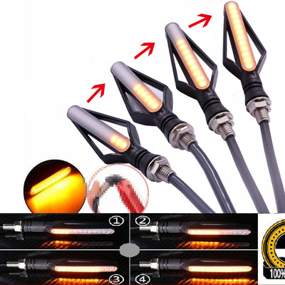 Direccionales LED Secuenciales para Moto con Luz de Freno - Image 2