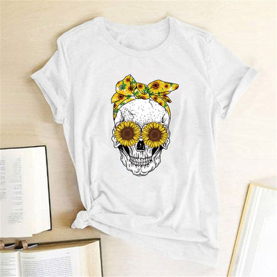 Playera Estampada Casual de Cuello Redondo - Image 3