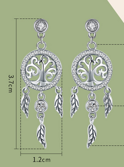 Aretes Atrapasueños Plata 925 Hipoalergénicos - Diseño Europeo Elegante - Image 6