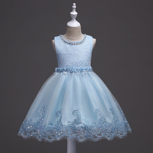 Vestido de Princesa para Niñas - Diseño Floral Elegante para Bodas y Celebraciones - Image 15