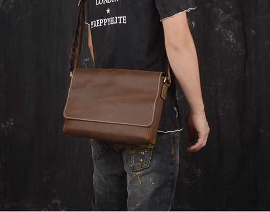 Bolso Bandolera Vintage Artesanal para Hombre - Image 3