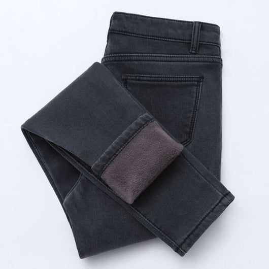 Pantalones Vaqueros de Terciopelo Grueso para Mujer - Image 13