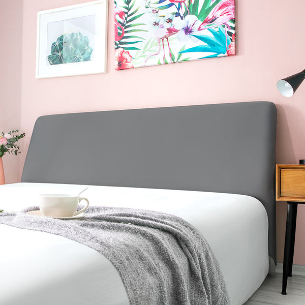 Protector de cama con respaldo de cuero curvo