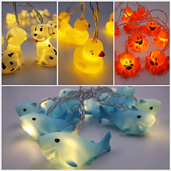 Guirnalda LED de Animales en Vinilo