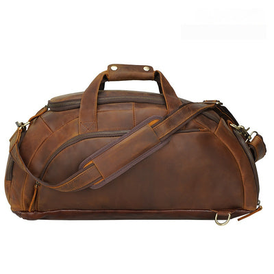 Mochila de Cuero Retro para Hombre - Gran Capacidad para Aventuras al Aire Libre - Image 3