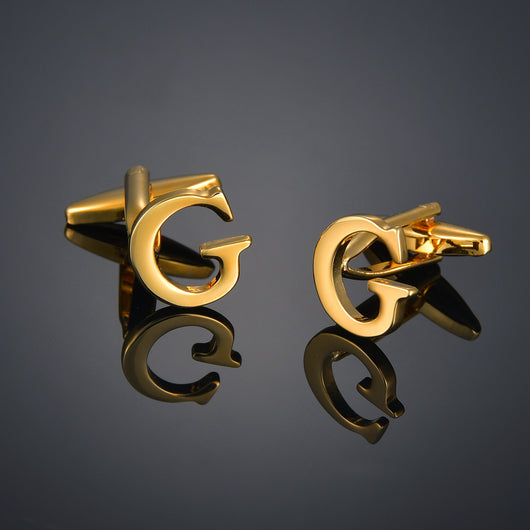 Gemelos Dorados con Iniciales y Hoja de Arce para Hombre - Image 12