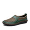 Zapatos de Cuero Hueco con Malla para Hombre