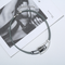 Geometric rectangular alloy necklace ColorB