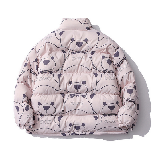Abrigo Acolchado de Algodón Little Bear para Amantes de la Moda - Image 2