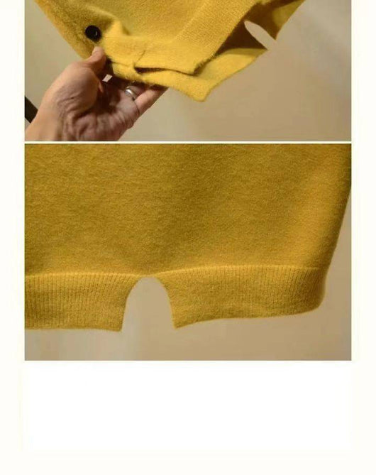 Chaleco de Punto Suelto para Mujer Talla Grande con Botones - Image 7