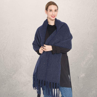 Bufanda Otoño Invierno con Borlas para Mujer - Calidez y Estilo - Image 8
