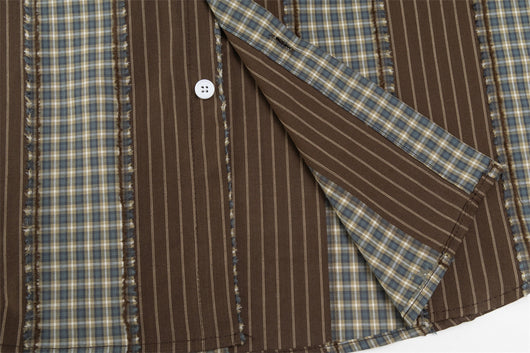 Camisa de Manga Larga con Contraste de Colores para Hombre - Image 14