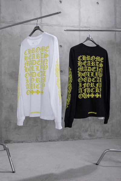 Camiseta Amarillo Fluorescente con Letras Sánscritas